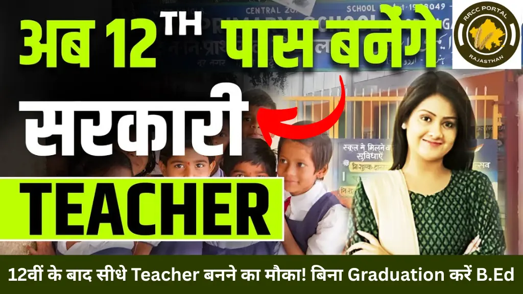 12वीं के बाद सीधे Teacher बनने का मौका! बिना Graduation करें B.Ed, जानिए नया नियम और प्रक्रिया