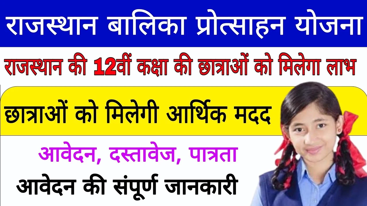 12th Pass Girls को मिलेंगे ₹5000 और सर्टिफिकेट! ऐसे करें Rajasthan Balika Protsahan Yojana 2025 में आवेदन